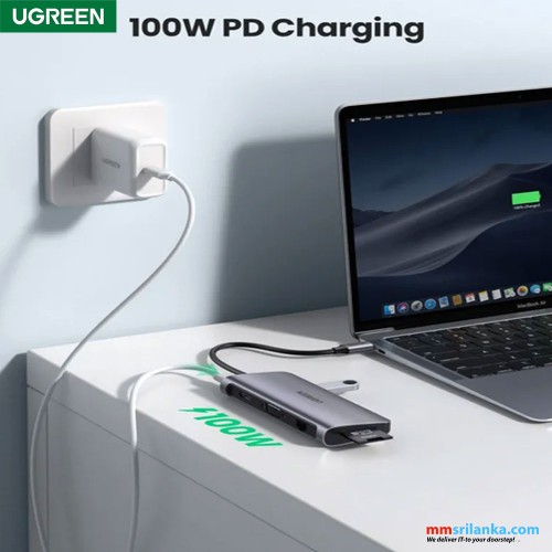 Ugreen USB-C To 3*USB 3.0 A+HDMI+VGA+RJ45 Gigabit+SD/TF+PD Converter